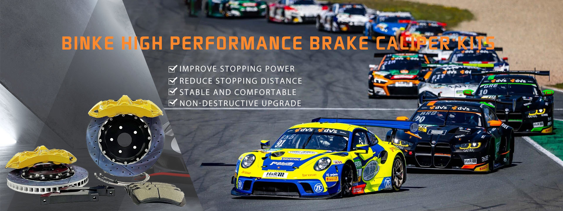 we are professional racing brake disc and pads manufacturer